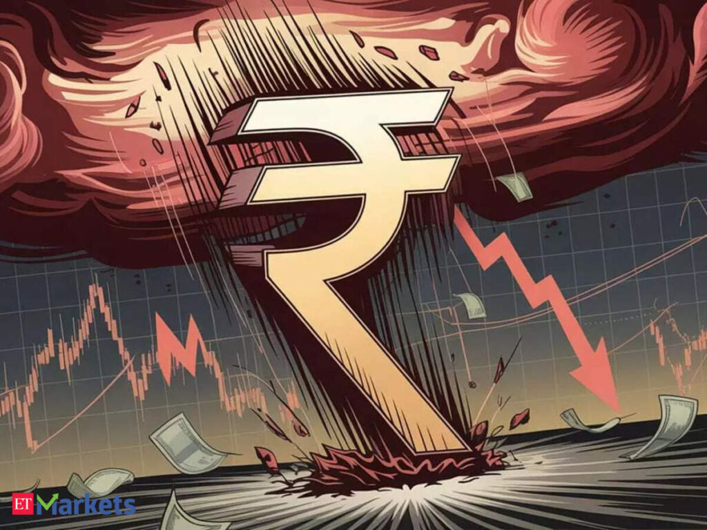 Rupee drops to two-month low as global bond rout deepens, oil jumps